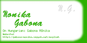 monika gabona business card